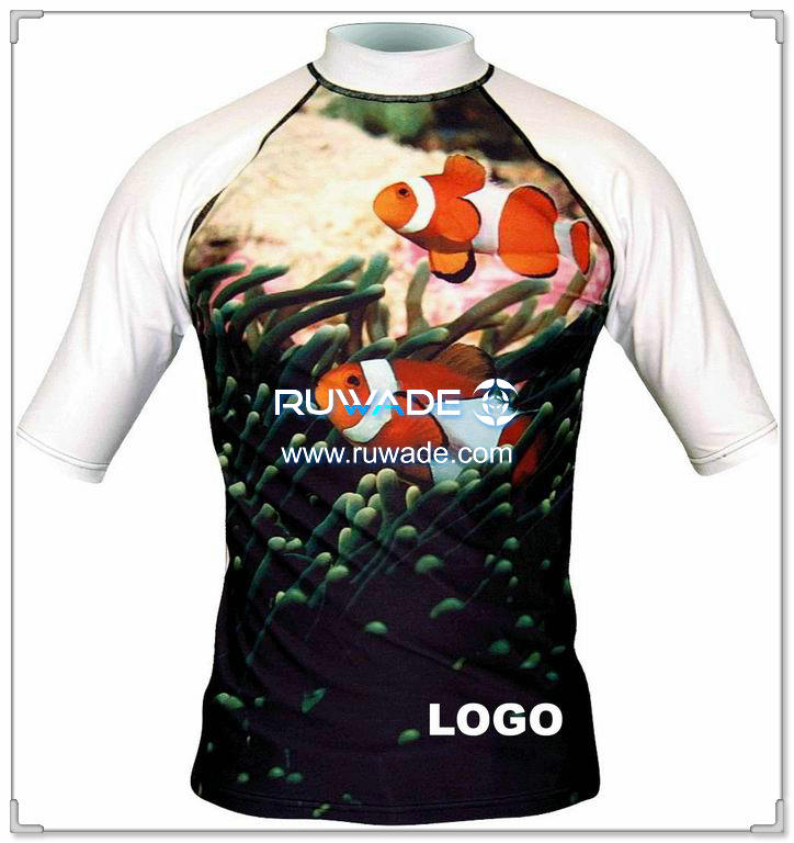 UV50+ short sleeve lycra rash guard shirt 080