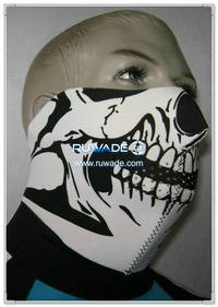 Neopren Schädel Halbe Gesichtsmaske -049