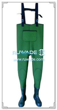 Plain color neoprene chest wader -006