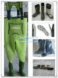 Plain color neoprene chest wader -009