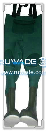 Plain color neoprene chest fishing wader -024