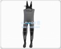 Plain color neoprene chest fishing wader -025
