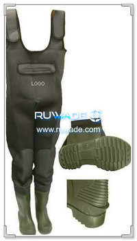 Plain color neoprene fishing wader -026