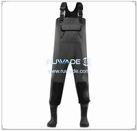 Plain color neoprene chest fishing wader -027