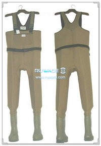 Plain color neoprene chest fishing wader -031