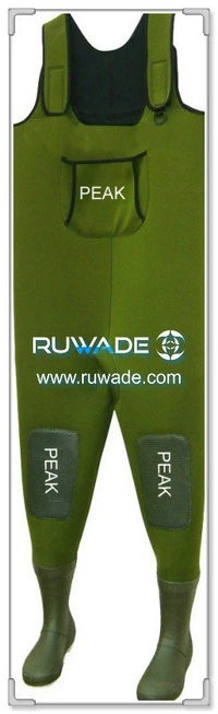 Plain color neoprene chest fishing wader -049