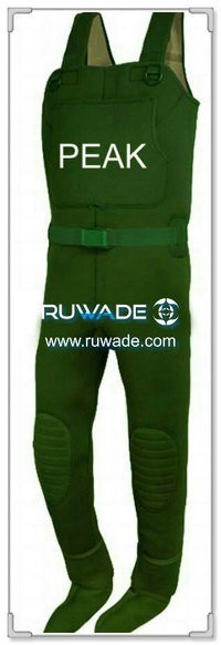 Plain color neoprene chest fishing wader -059