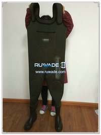 Plain color neoprene chest fishing wader -077