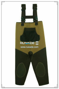 Plain color neoprene chest fishing wader -078
