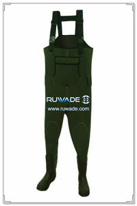 Plain color neoprene chest fishing wader -079