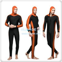 UV 50+ one piece rash guard suit with front zipper -016
