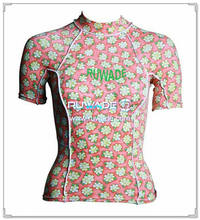 UV50+ women short sleeve lycra rash guard shirt -173