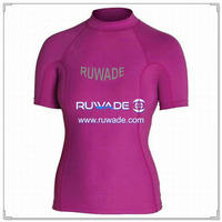 UV50+ women short sleeve lycra rash guard shirt -176